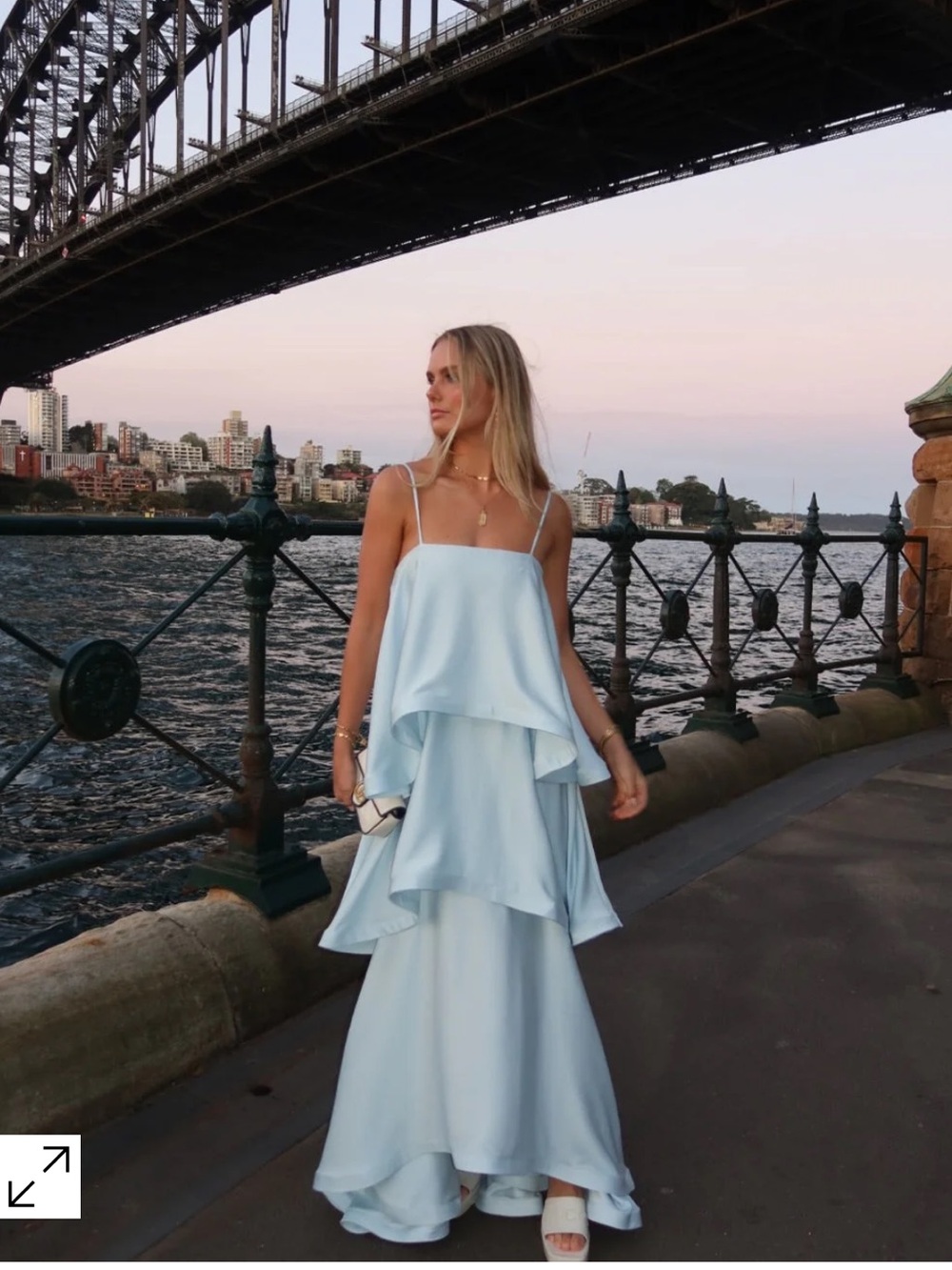 STEVIE | WOMEN'S SPAGHETTI STRAP TIERED RUFFLE SATIN MAXI WEDDING GUEST DRESS